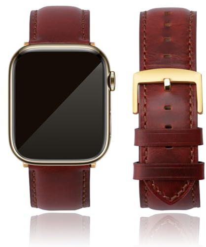 CORROPELLE Leather Watch Straps Compatible with Apple Watch 49mm 46mm 45mm 44mm 42mm 41mm 40mm 38mm, Top Grain Leather Replacement Straps for iWatch Series 11 10 9 8 7 6 5 4 3 2 1 SE3/2/1 Ultra3/2/1