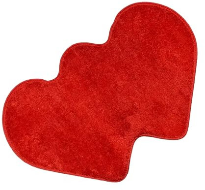 WELLDOER Valentinstag-Fußmatte, moderner herzförmiger Teppich, praktische Heimdekoration, Bodenmatte, ideal zum Verschenken, vielseitige Lippenmatte für verschiedene Oberflächen