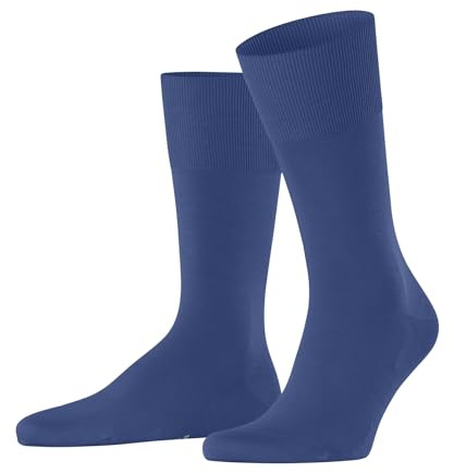 FALKE Herren Socken ClimaWool M So Wolle Lyocell einfarbig 1 Paar, Blau Deep Water 6809, 45-46