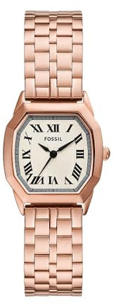 Fossil Damen Analog Quarz Uhr mit Edelstahl Armband ES5386