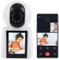 Hillylolly Camara Vigilancia Interior, 1080P Camara de Seguridad Interior, Camara para Perros Vídeo Bidireccional, Cámara para Mascotas, Cámara de Vigilancia Interior (Esbelto)