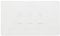 BG Evolve Pearlescent White 3 Gang Triple Light Switch Double Format