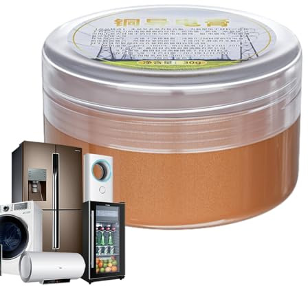 Graisse conductrice haute température 30 g - Graisse en cuivre pour connexions électriques | Graisse automobile pour bornes de batterie, réparations de circuits imprimés, blindage électromagnétique,