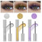 Glitzer-Mascara-Wasserfeste Glitzer-Mascara Für Wimpern Glitter Mascara Lashes Silber/Gold/Lila Funkelnde Diamant-Mascara Wischfest Langanhaltend Karneval Glitter Mascara (Silber, one size)