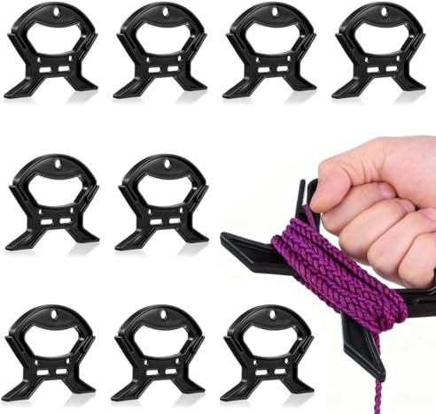 HOMSFOU 10Pcs Cord Organizer Wrap for Cable Management and Extension Cord Storage Reel Wire Storage Winder with Holder for Electrical Cords Compact 5.12 * 3.90 * 0.39In