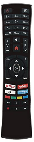 VINABTY Mando a Distancia de Repuesto Adecuado para Clayton Princeton TELEFUNKEN Hyundai TV HY43U6000SW ULW43TS643-SMART TFA55472UHD19SW PR55SUHD20B CL39LED21BSW FLR-39TS543 FLR-32TS511-SMART