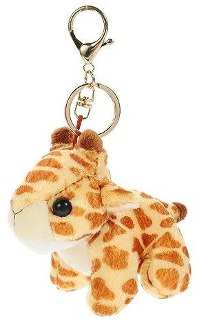 Kisangel 1pièce Porte-clé Peluche Girafe Adorable Pendentif Animaux Peluche Pour Sac à Unique Pour Anniversaire Et Fêtes