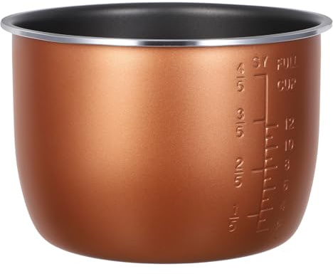 Zerodeko Reiskocher-innentopf aus Edelstahl, Reis-ersatztopf, Zubehör für Elektroherde für Den Heimgebrauch in Der Küche (6 L)