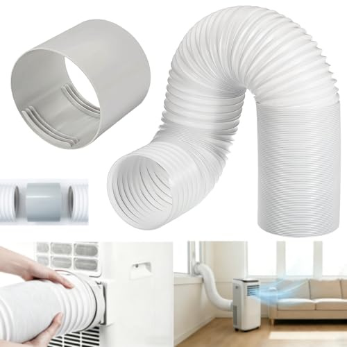 Abluftschlauch Klimagerät mit Adapter,Klimaanlage Schlauch Ø150mm Länge 200cm,Abluftschlauch Adapter,Klimaanlage Verlängerungsschlauch,für klimaanlage Abzugshaube,Wäschetrockner