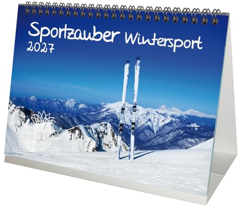Sportzauber Wintersport DIN A5 Tischkalender für 2027 Freizeit Sport Fitness- Seelenzauber