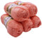 5 x 100 Gramm Wolle Diva Batik einfarbig, 500 Gramm merzerisierte Strickwolle microfiber-Acryl (apricot 145)