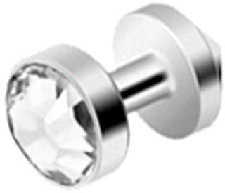 Piersando Titan Skin Diver Dermal Anchor Piercing Hautanker Implantat mit Kristall Kugel