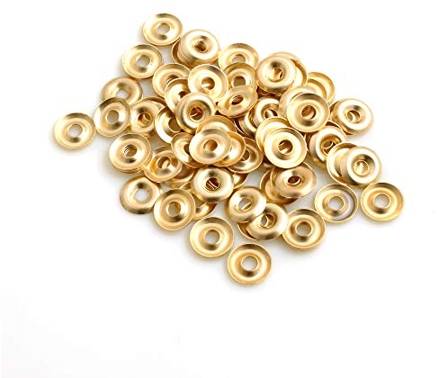 100 rosaces Ø 13 x H 1,8 mm laitonné
