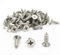 5 x 14 mm Schrauben, Flachkopf, Kreuzschlitz-Antrieb, selbstbohrend, 304 Edelstahl, Trockenbau-Holzschrauben, 100 Stück