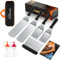 Homenote Grillspachtel, Edelstahl, 8-teiliges Set - professionelles Barbecue-Zubehör, ideal für Outdoor-Grill, Teppanyaki und Camping