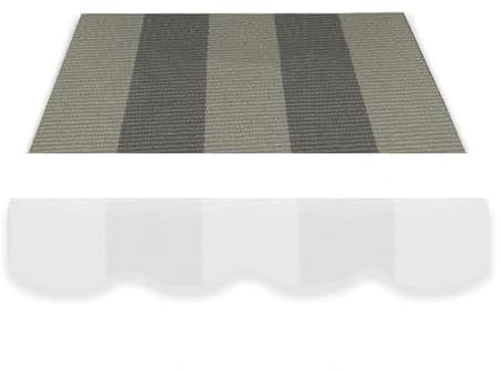 Home & Trends SPD016 Toile de Rechange pour auvent Gris foncé 4 x 3 m 4 x 3 m Gris