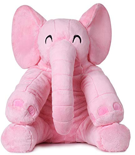 corimori - Elephant Mara, Grand Doudou XXL 55 cm pour Les Tout-Petits, Bouffant et Doux, qualité Douillette, Rose. 1849