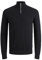 JACK & JONES Male Strickjacke mit Viertelreißverschluss Einfarbig Strickjacke mit Viertelreißverschluss