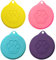 Cretty-Meet 4pcs Pet Food Can Plastic Lids Caps for Tins Universal Dog Cat Puppy Can Covers