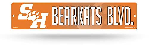 Rico Industries NCAA Sam Houston State Bearkats 16-inch Plastic Street Sign Décor