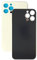 SGV Coque arrière en verre pour iPhone 12 Pro Max avec trou de caméra agrandi et logo OEM (sans adhésif) Blanc