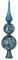 MAGIC Weihnachten Baumspitze 33cm Glas Modern Petrol Nightfall