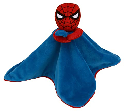 Marvel Spiderman Blue and Red Super Soft Security Baby Blanket