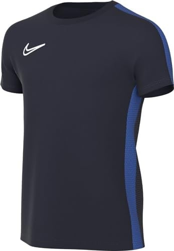 NIKE DR1343-451 Y NK DF ACD23 TOP SS T-Shirt Unisex Obsidian/Royal Blue/White Size XL