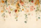 decomonkey Fototapete Blumen 400x280 cm Tapete Fototapeten Vlies Tapeten Vliestapete Wandtapete moderne Wand Wandbild Schlafzimmer Wohnzimmer Natur Pflanzen Stein Vintage Retro bunt beige