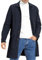Feziakuk Trench uomo monopetto lungo cappotto leggero risvolto autunno inverno giacca mezza stagione, Blu scuro, XL