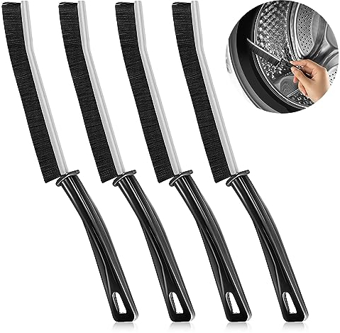 TJYAEKLTD Cepillo limpiador de lechada, cepillo de limpieza de grietas de cerdas duras, cepillo de limpieza multifuncional para duchas, bañeras, cocinas (4 piezas)