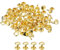 QUARKZMAN 100 Ensembles de Rivets en Cuir, Rivets à Double Capuchon de 10x10 mm, Clous en Métal pour La Réparation Artisanale Du Cuir Bricolage pour Ceintures Sacs Chaussures, Couleur Or