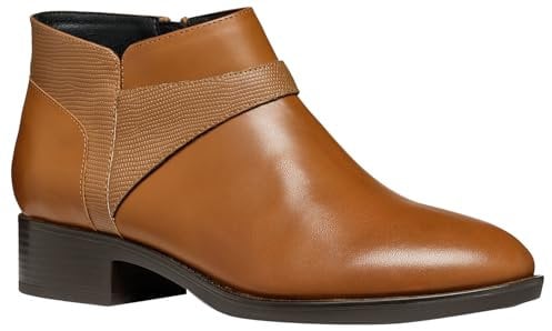 Geox Damen D Felicity B Ankle Boot, Cognac, 38 EU