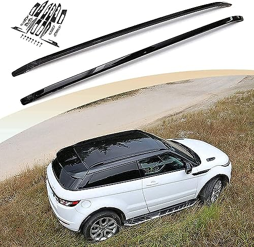 Dachreling Dachträger | Kompatibel für L-and Rover Range Rover Evoque 2011-2019, Zur Befestigung der Dachgepäckträger, Dachboxen oder Dachfahrradträger