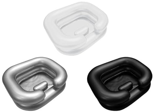 Haarwaschbecken für Bettlägerige,Shampoo Becken Mit 1m Abflussrohr, Tragbares Mobiles Haarwaschbecken Mit Wassersack Und Duschkopf, Haare Waschen Für Bettlägerige, Aufblasbares Waschschüssel (Weiß)