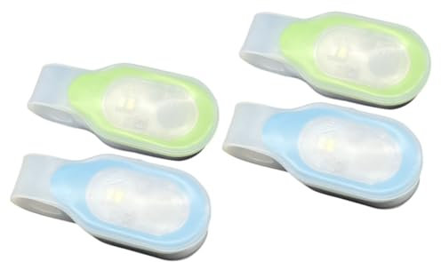BESPORTBLE 4stücke Led Clip Taschenlampe Magnetisch Wiederaufladbar Handfreie Nutzung Für Sicheres Joggen Nachtpflege Tragbare Sicherheitsbeleuchtung