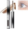 Judydoll Mascara,Judy Doll Iron Brush Mascara,3D Curling Eyelash Iron Mascara,Judydoll Curling Iron Mascara,Washable Extra Slim Metal Bristleless Mascara (Brown)