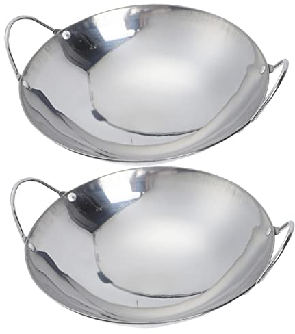Milisten Stainless Steel Cooking Pot Set Large Small Pots Cookware Stock Pot Handle