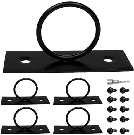 Hanger Hooks Indoor Ceiling | Stainless Steel Hammock Stand Suspension Frame Hanger,Rope Support Holder Anti Rust Drop Ring Brackets for Gardens Cable Decks