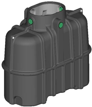 FLORANTIA Regenwasser Schmaltank 3000 Liter Erdtank Aqua-Slim Kunststoff [ Ausbaupaket passend für Ihre Anwendung frei wählbar ]