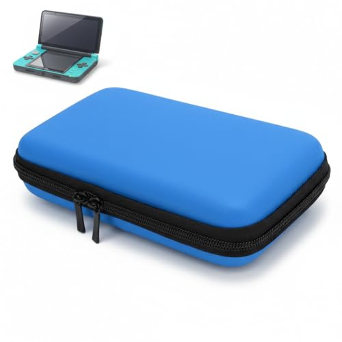 Sxhlseller Custodia da Viaggio per New 2DS XL/LL e New 3DS, Shell Protettivo Rigido con 8 Slot per Cartucce, PU ed EVA, Blu