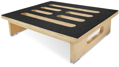 MeYuxg Marche Pied Bois avec revêtementen Caoutchouc antidérapant - Marchepied de 10 cm de Haut - Stable pour l'intérieur et l'extérieur
