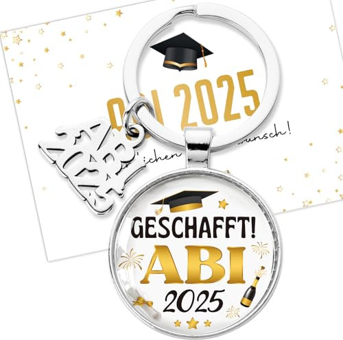 Prüfung Bestanden Geschenk Schlüsselanhänger Abitur 2025 Karte Abschluss Geschenke Bestandene Prüfung 2025 ABI Bachelor Abschlussgeschenk Wir sind stolz auf dich Graduation Geschenk für Mann Frau