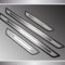 AFSNT 4 Pcs Car Door Sill Protector for VW Up!, Car Accessories Stainless Steel Car Sill Protectors Strips Welcome Pedal Accessories,Silver