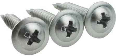 50 Pz M4.2 .8 Vite di perforazione in acciaio inossidabile 410 autofilettante a testa tonda a piatta grande con chiodo a coda rondine(16mm,M4.8(30pcs))