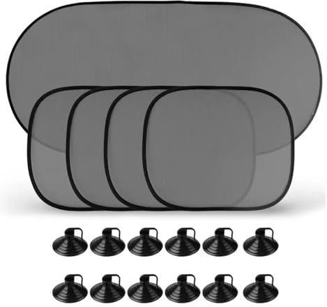 Sonnenschutz Auto 5 X Sonnenblende Auto Sonnenschutz Autofenster Saugnapf Schatten Vorhang Styling Abdeckungen