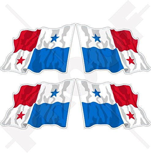 Panama-Flagge, Mittelamerika, Panamanisch, 50 mm, Vinyl, 4 Stück