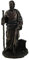Sokrates klassischen griechischen Philosoph halten Staff Bronze Finish Statue