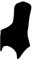 Chair Covers Spandex Universal Slipcovers Dining Chair Cover Wedding Banquet Party Arched Front (Black, 20)