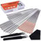 SIQUK 33 Pieces 3D Printer Nozzle Cleaning Kit including 30 Pcs Nozzle Cleaner 0.15mm, 0.25mm, 0.35mm, 0.4mm, 0.5mm Cleaning Needles for 3D Printer (Bonus: 2 Pcs Tweezers and 1 Pc Cleaning Cloth)